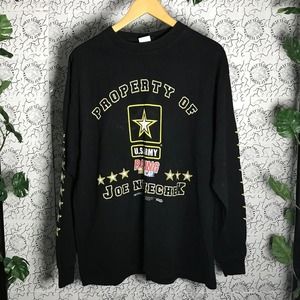 Vintage Nascar Army Edition Full Long Sleeve Racing Graphic T-shirt